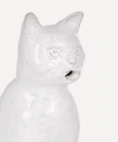 Shop Astier De Villatte Setsuko Cat Glazed Terracotta Incense Holder In Assorted