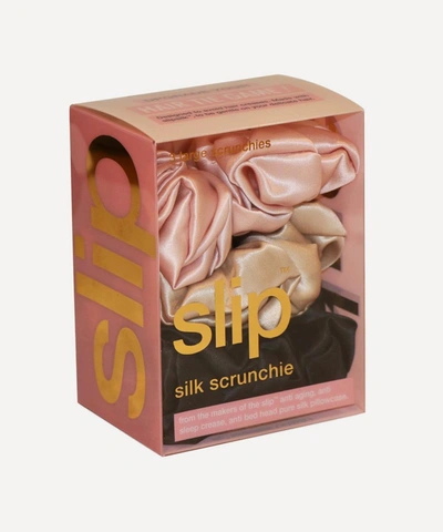Slip Large Silk Scrunchies Pack Of 3 In Assorted