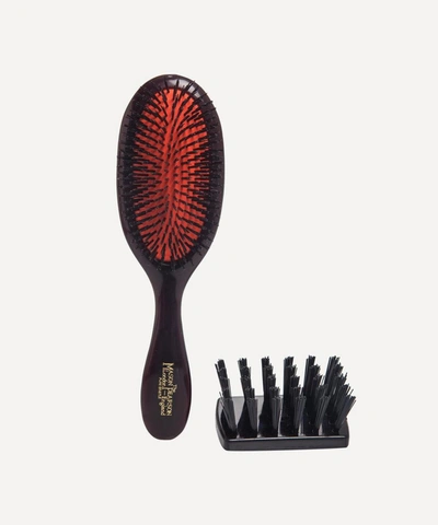 Shop Mason Pearson Handy Pure Bristle B3 Hair Brush In Black