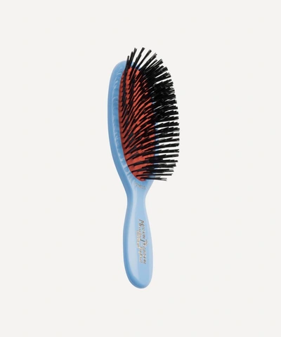 Shop Mason Pearson Child's Fine Bristle Cb4 Hair Brush In Blue