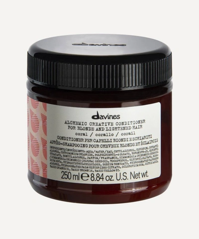 Shop Davines Alchemic Creative Conditioner In Coral 250ml