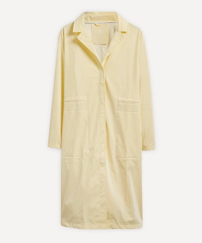 Shop Rains String Overcoat In Pearl