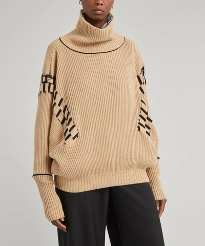 Shop Palmer Harding Ateli Cotton-cashmere Jumper In Cornsilk