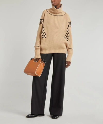 Shop Palmer Harding Ateli Cotton-cashmere Jumper In Cornsilk