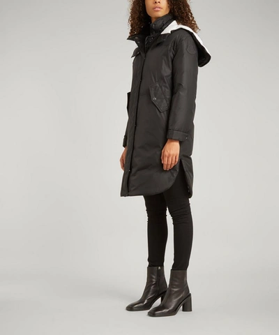 Shop Moncler Women's Hugon Parka Jacket In Black