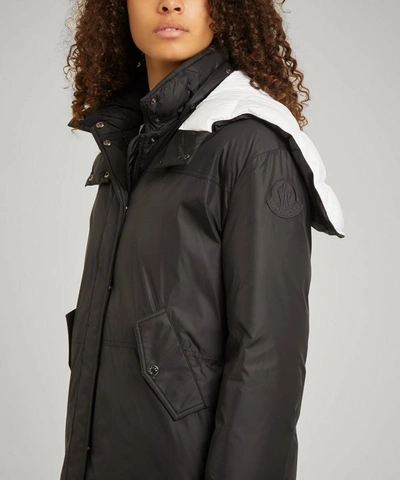 Shop Moncler Women's Hugon Parka Jacket In Black