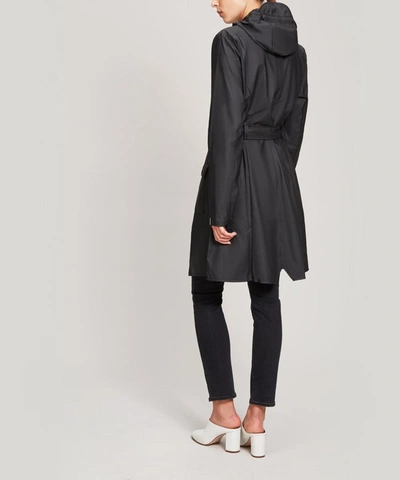 Shop Rains Curved Jacket In Black