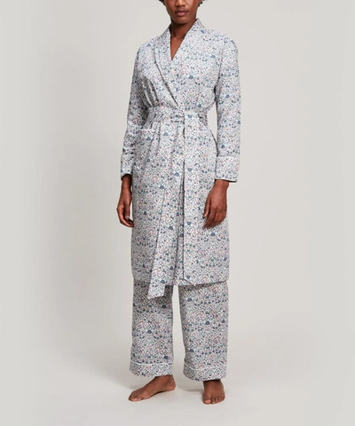 Shop Liberty London Women's Imran Tana Lawn Cotton Long Robe In White