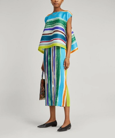 Issey Miyake Pleats Please By Leaf Vein Cropped Wide | ModeSens