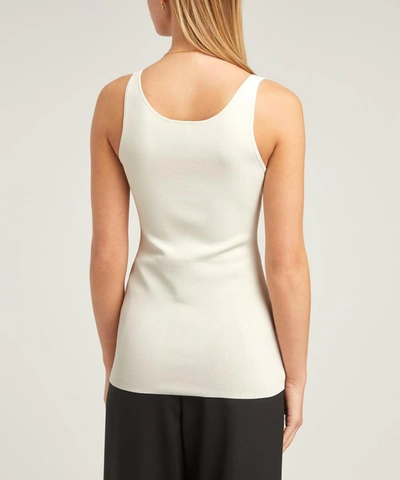 Shop Totême Urda Knit Vest Top In Ivory