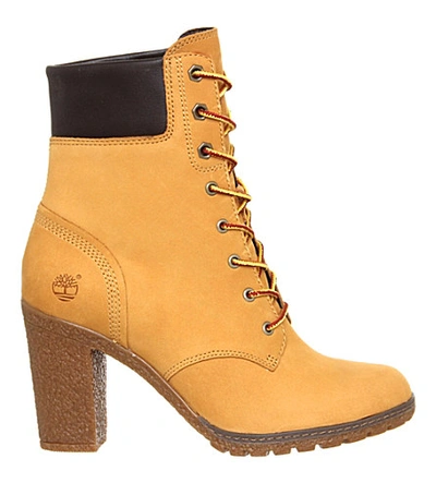 Timberland Glancy Leather Ankle Boots In New Wheat Nubuck