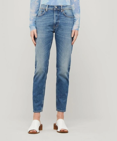 Shop Acne Studios Melk Slim Tapered-fit Jeans In Mid Blue