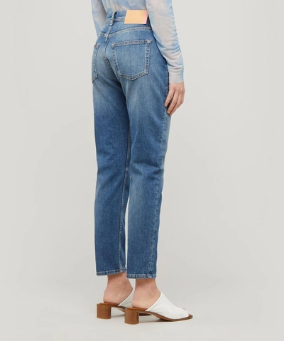 Shop Acne Studios Melk Slim Tapered-fit Jeans In Mid Blue