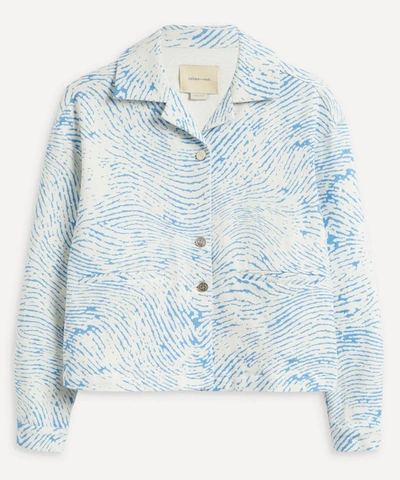 Shop Paloma Wool Hache Boxy Cotton Jacket In Blue