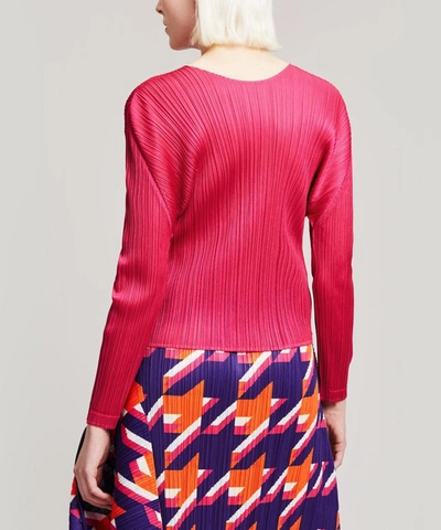 Shop Issey Miyake Monthly Colours Shirt In Magenta
