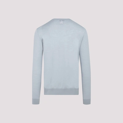 Shop Lanvin Crew Neck Jumper Sweater In Blue