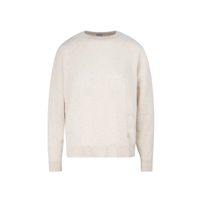 Shop Loewe Oversize Sweater In Nude &amp; Neutrals