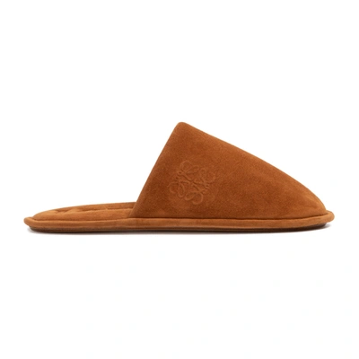 Shop Loewe Rubber Sandals Shoes In Brown