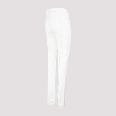 Shop Maison Margiela Denim Pants Jeans In White