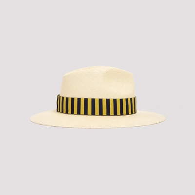 Shop Maison Michel Rico Hat In Nude &amp; Neutrals