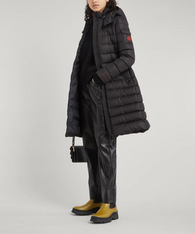 Shop Moncler Exclusive Born To Protect Lemenez Recycled Nylon Quilted Coat In Black