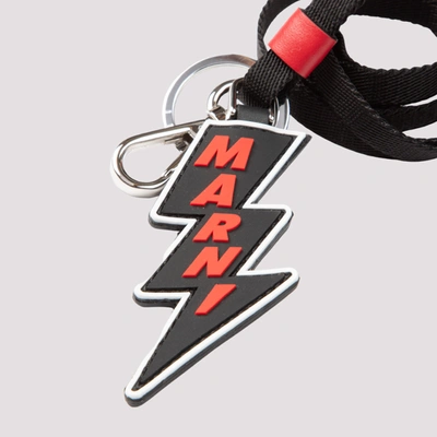 Shop Marni Keychain Necklace In Black