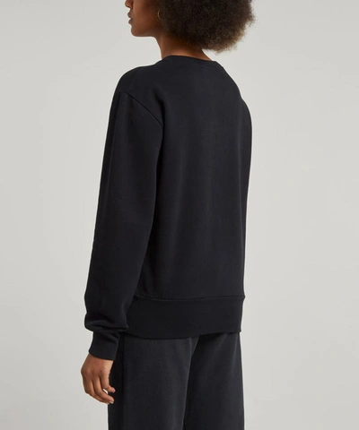 Shop Acne Studios Beaded Face Logo Sweater In Black