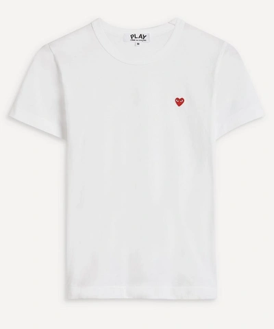 Shop Comme Des Garçons Play Small Heart T-shirt In White