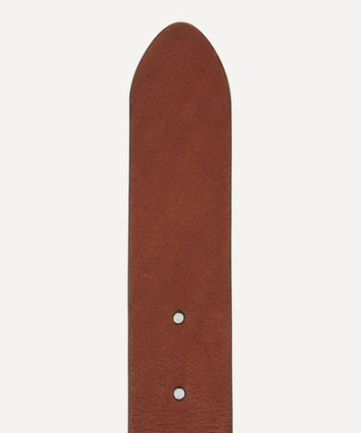 Anderson's Full Grain Calf Leather Belt In Dark Tan