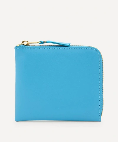 Shop Comme Des Garçons Classic Leather Wallet In Blue