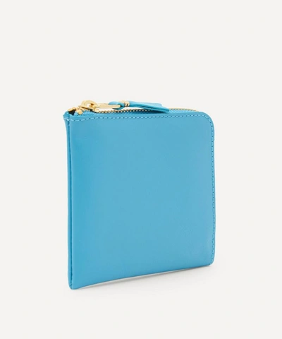 Shop Comme Des Garçons Classic Leather Wallet In Blue
