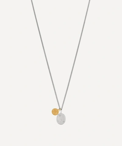 Shop Miansai Oxidised Sterling-silver Wolf Pendant Necklace