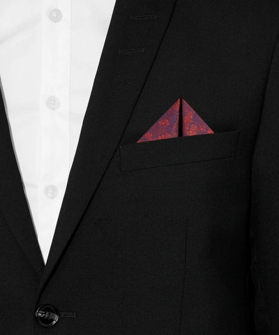 Shop Liberty London Cranston Print Silk Pocket Square From . In Red