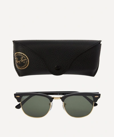 Shop Ray Ban Mens Original Clubmaster Sunglasses In Black