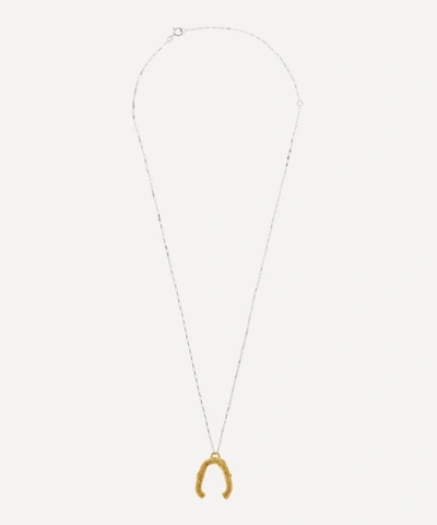 Shop Alighieri Gold-plated The Flashback River Necklace In Bronze