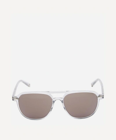 Shop Moscot Bjorn Sunglasses In Light Grey