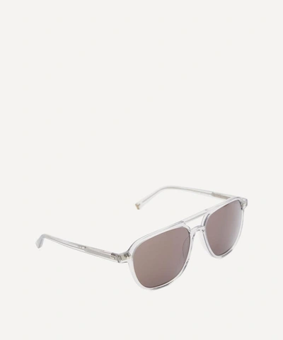Shop Moscot Bjorn Sunglasses In Light Grey