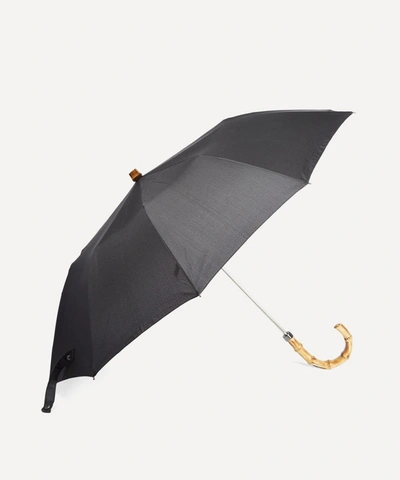 Shop London Undercover Mens Classic Whangee Handle Umbrella In Black