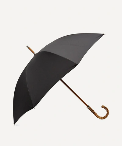 Shop London Undercover City Gent Whangee Handle Umbrella In Black