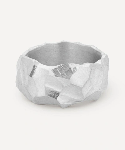 Shop All Blues Mens Sterling Silver Rauk Narrow Ring