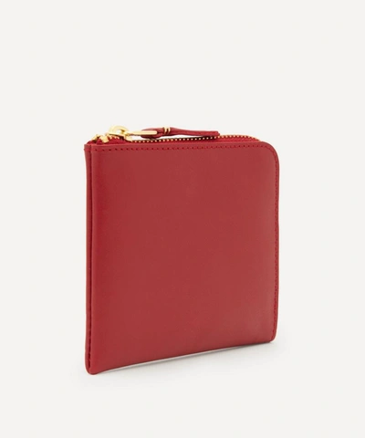 Shop Comme Des Garçons Classic Leather Wallet In Red
