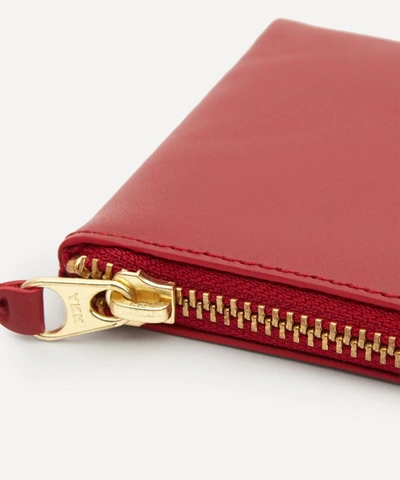 Shop Comme Des Garçons Classic Leather Wallet In Red