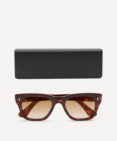 Shop Cutler And Gross 0772-v2 Square-frame Sunglasses In Dark Turtle