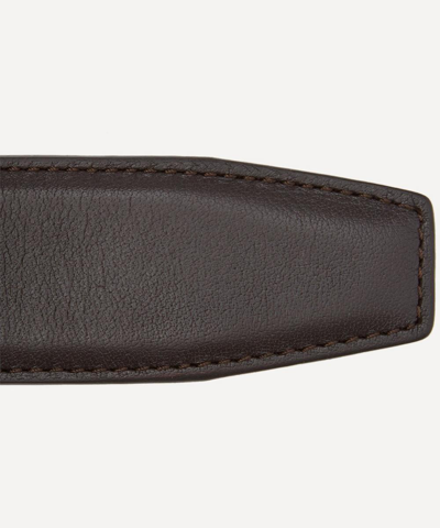 Shop Anderson's Stitch Leather Belt In Brown