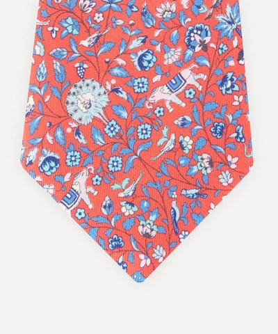 Shop Liberty London Mens Imran Silk Tie In Red