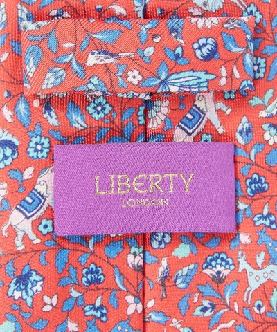 Shop Liberty London Mens Imran Silk Tie In Red