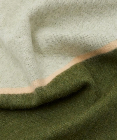Shop Loewe Window Wool-blend Scarf In Green