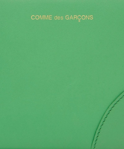 Shop Comme Des Garçons Classic Leather Pouch In Bottle Green