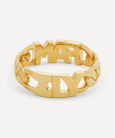 Shop Maria Black Gold-plated Family Ring