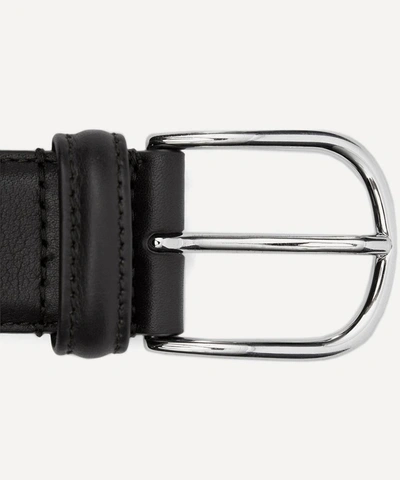 Shop Anderson's Mens Stitch Leather Belt In Black